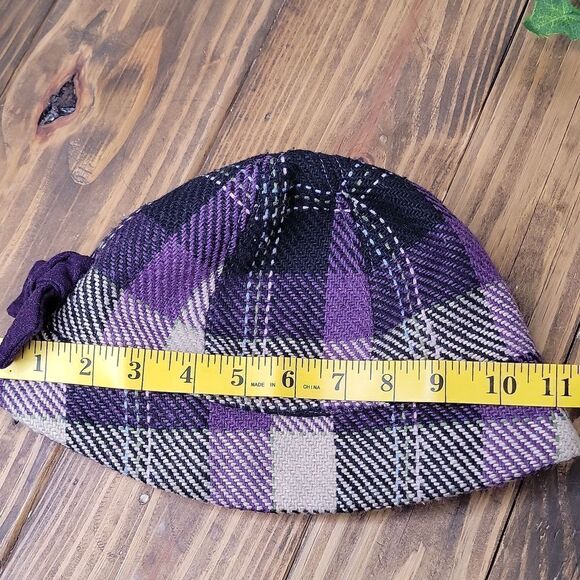 Kate Landry. Wool Blend Hat. Vintage Plaid. Gorgeous. EUC - Picture 9 of 9